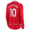 Camiseta de fútbol Manga Larga Manchester United Rashford 10 Primera Equipación 2022-23 - Hombre